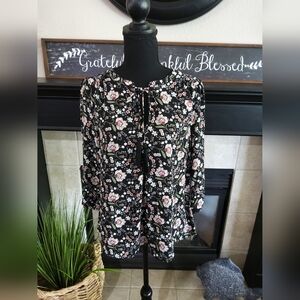 Kaari Blue Ladies Tunic Top